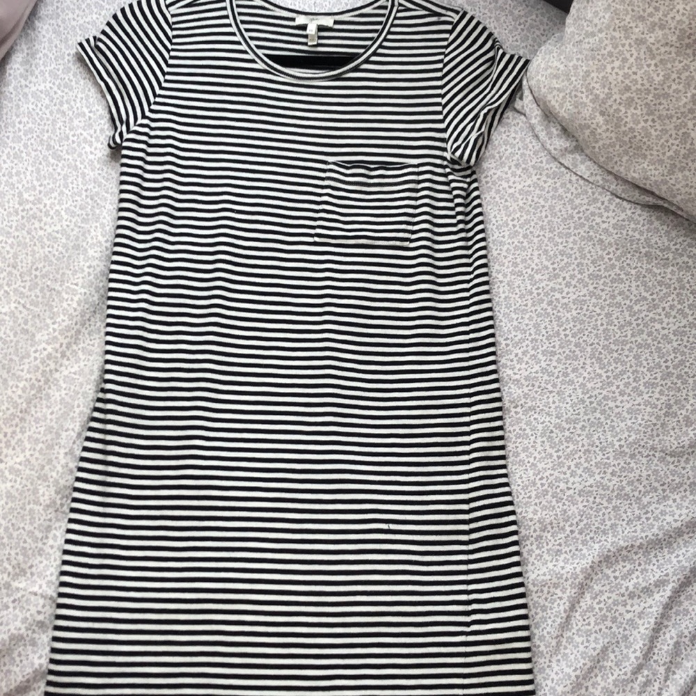 Black and white striped Joie dress size xs - Picture 2 of 2